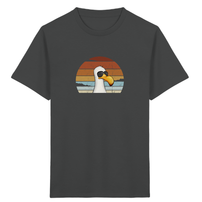 Cool lässige Retro Möwe - Kids Organic Shirt