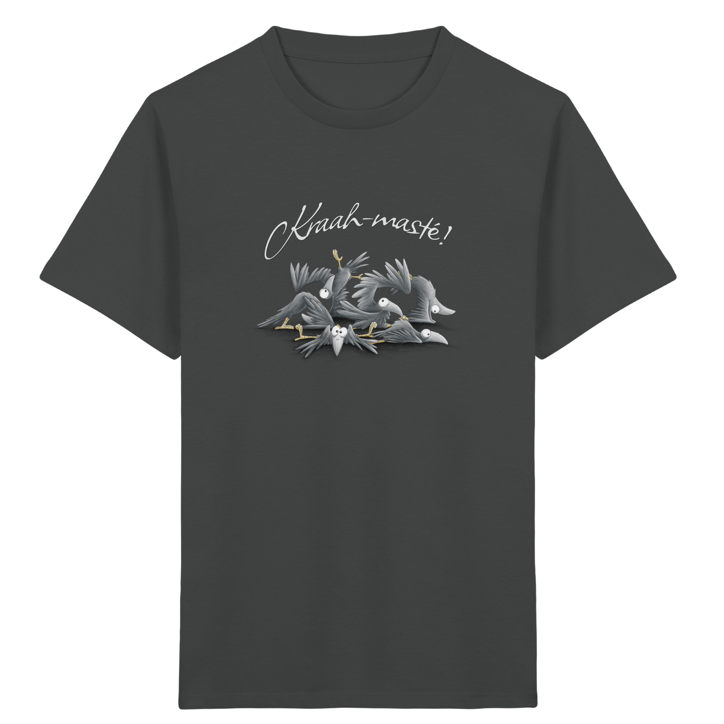 Kraah-masté! Yoga Raben Krähen - Kids Organic Shirt