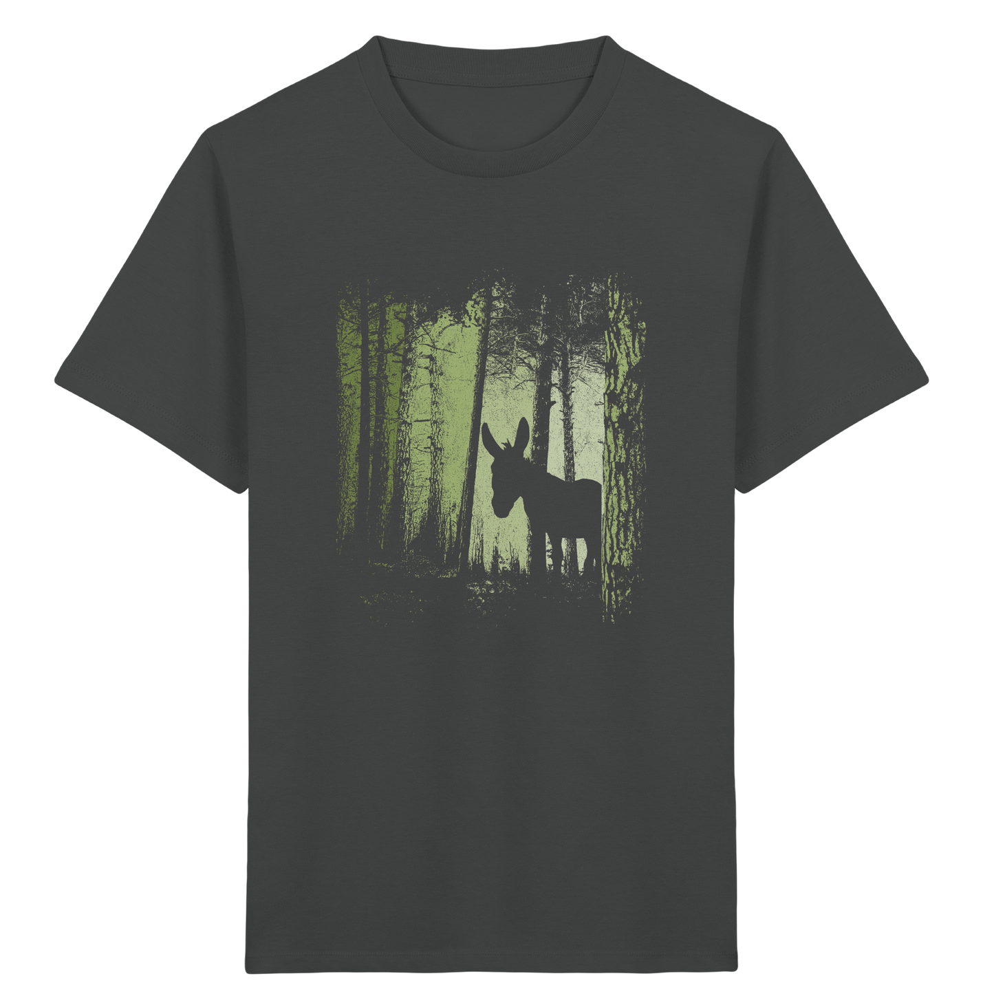 Esel im Zwielicht-Wald - Kids Organic Shirt