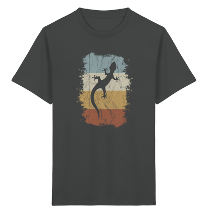 Retro Gecko Salamander Silhouette - Kids Organic Shirt