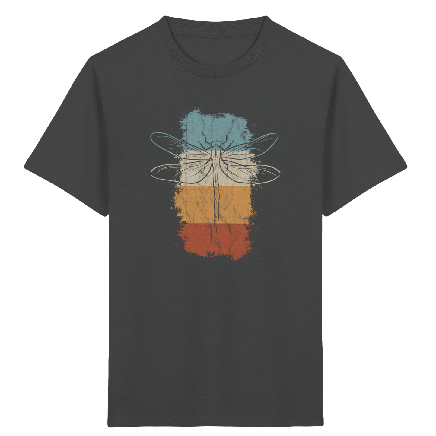 Retro Kunst Libelle | Vintage Dragonfly - Kids Organic Shirt