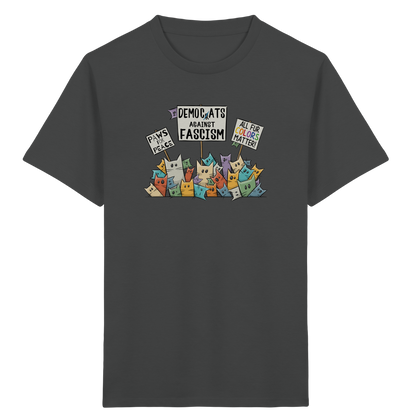 Demo-Katzen gegen Faschismus und für Vielfalt - Kids Organic Shirt