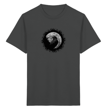 Schwarzer Rabe bei Vollmond  - Kids Organic Shirt
