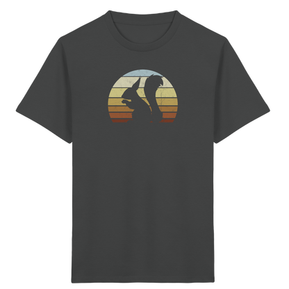 Retro Eichhörnchen Silhouette - Kids Organic Shirt