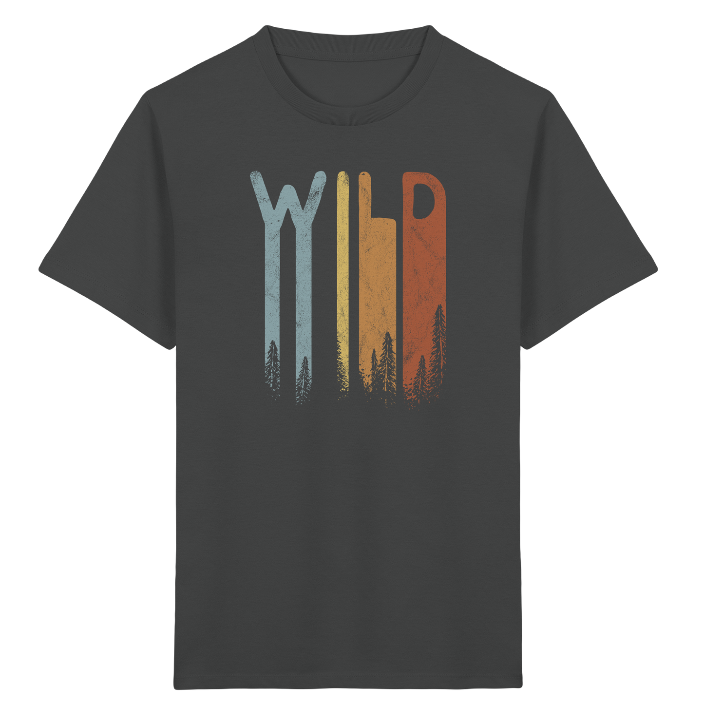 Wild Retro Schriftzug - Kids Organic Shirt