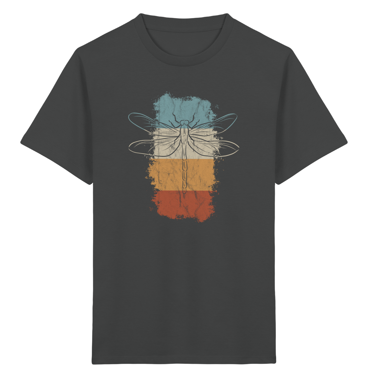 Retro Kunst Libelle | Vintage Dragonfly - Kids Organic Shirt
