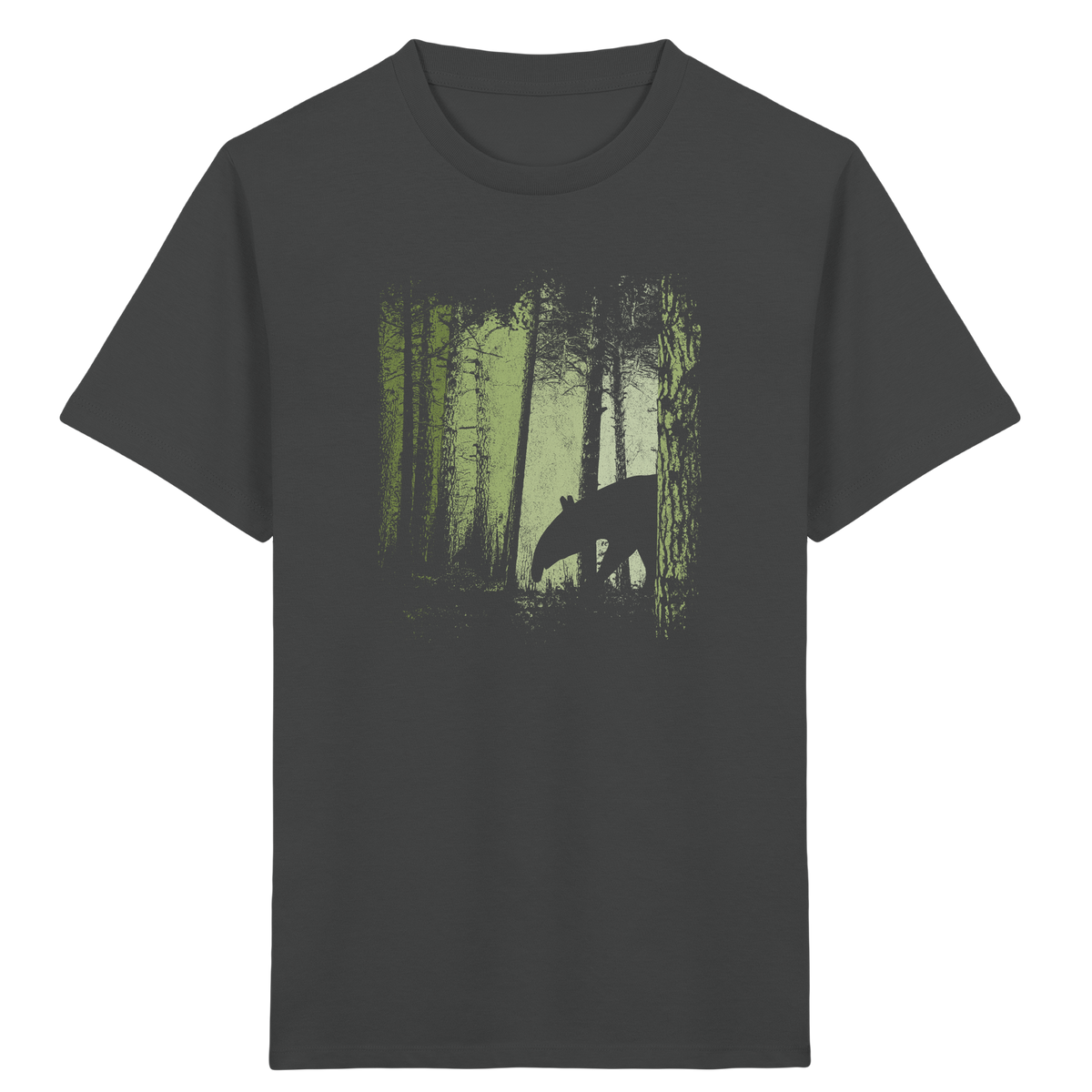 Lässiger Tapir im Zwielicht Wald - Kids Organic Shirt