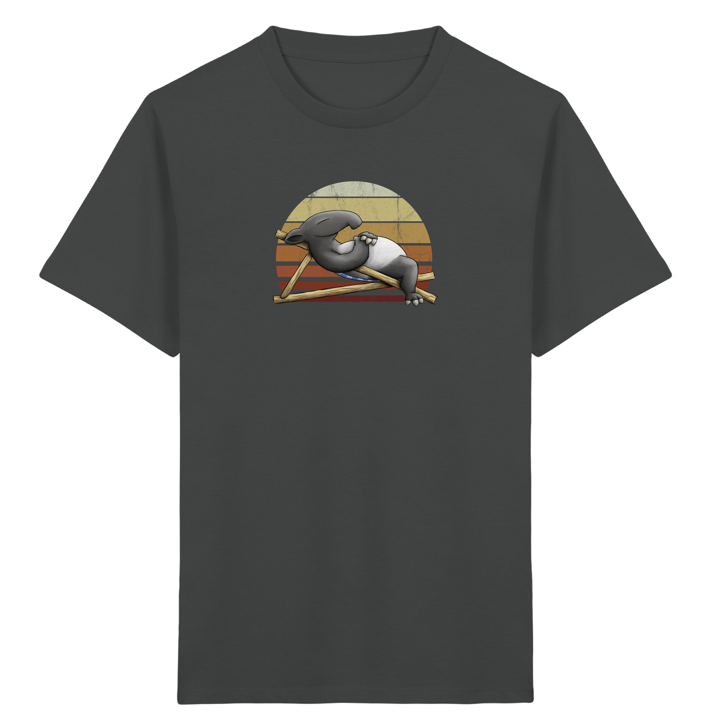Lässiger Retro Sundown Tapir - Kids Organic Shirt