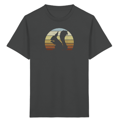 Retro Eichhörnchen Silhouette - Kids Organic Shirt