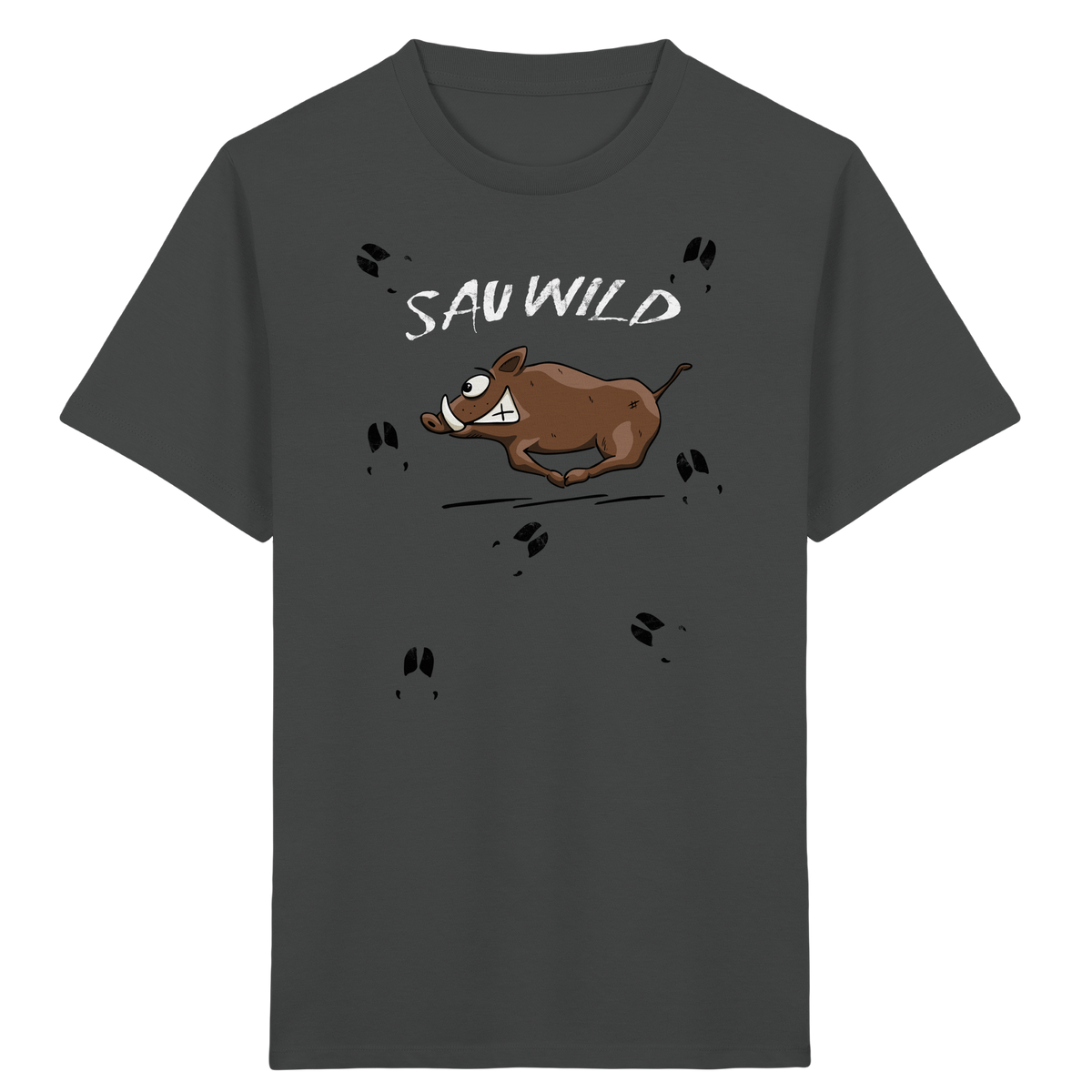 Sauwild wilde Sau | Wildschwein Keiler - Kids Organic Shirt