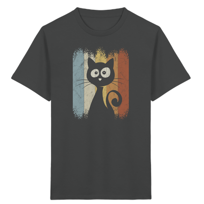 Retro Katze Silhouette - Kids Organic Shirt
