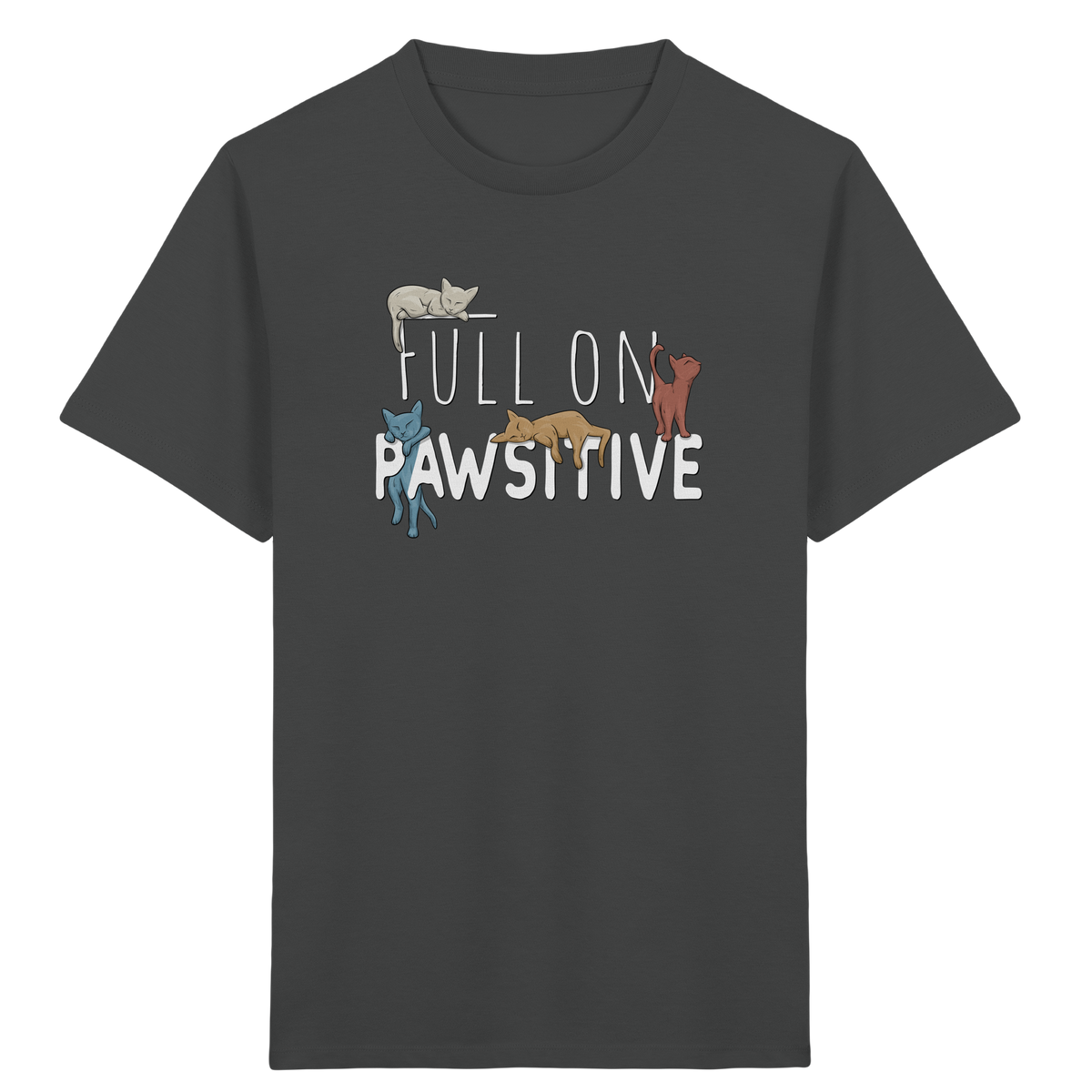 Full On Pawsitive! Gechillte Katzen - Kids Organic Shirt