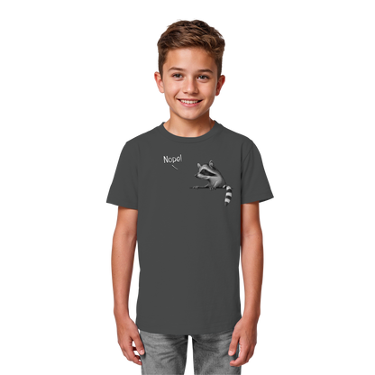 Nope! Frecher verwegener Waschbär - Kids Organic Shirt