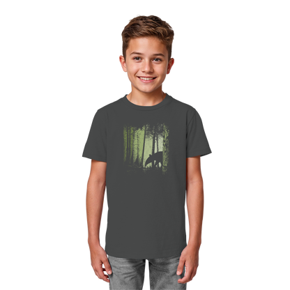 Lässiger Tapir im Zwielicht Wald - Kids Organic Shirt