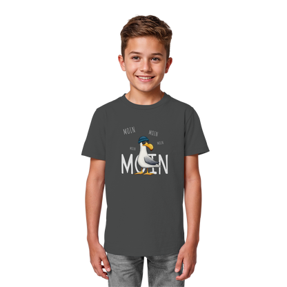 Moin Moin Lässige Hipster Möwe  - Kids Organic Shirt
