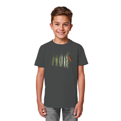 Eichhörnchen im Zwielicht-Wald - Kids Organic Shirt