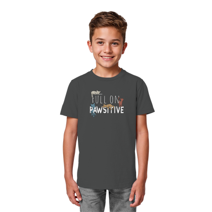Full On Pawsitive! Gechillte Katzen - Kids Organic Shirt
