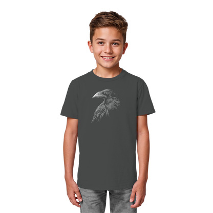 Kritzelkunst Rabe Krähe - Kids Organic Shirt