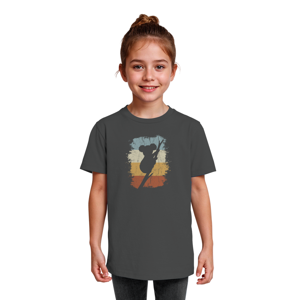 Retro kletternder Koala-Bär - Kids Organic Shirt