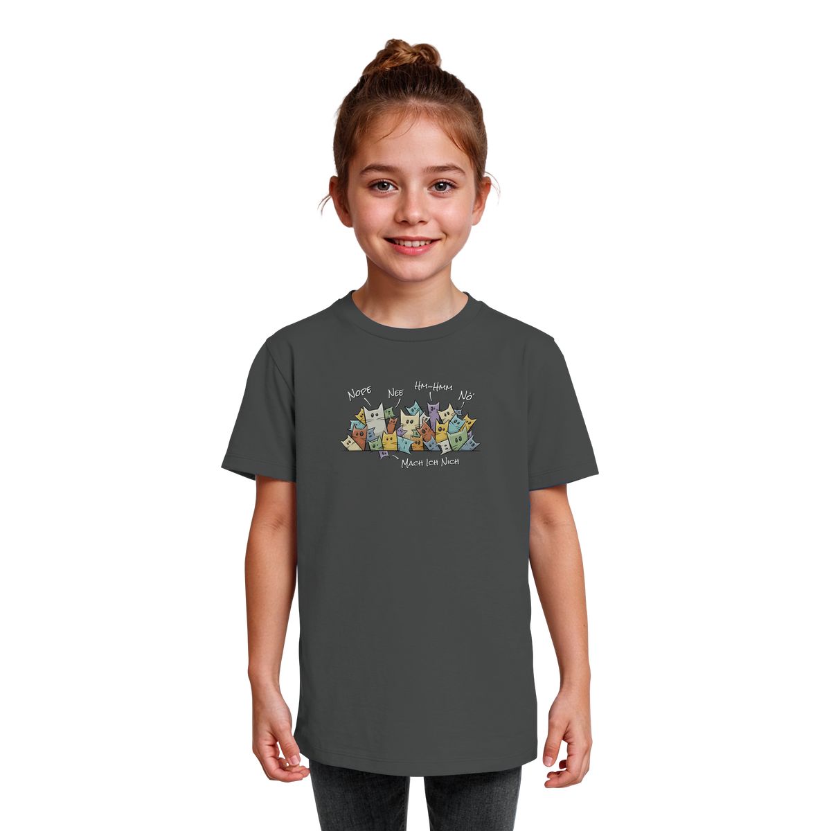 Nope, Nee, Nö Katzen - Kids Organic Shirt