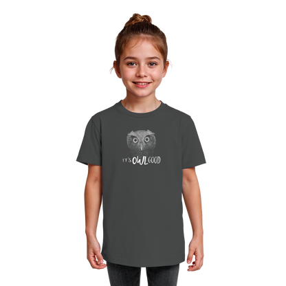 OWL Good | Kritzel-Kunst-Eule - Kids Organic Shirt