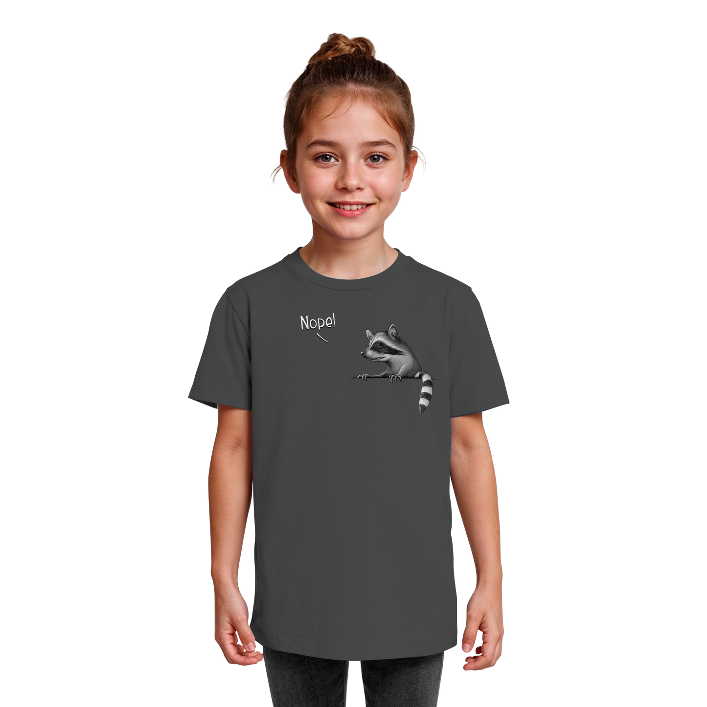 Nope! Frecher verwegener Waschbär - Kids Organic Shirt