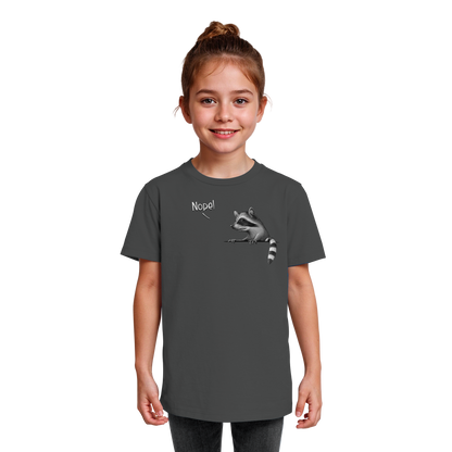 Nope! Frecher verwegener Waschbär - Kids Organic Shirt