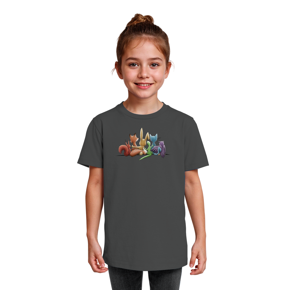 Regenbogen Tiere für Freundschaft, Toleranz und Vielfalt - Kids Organic Shirt