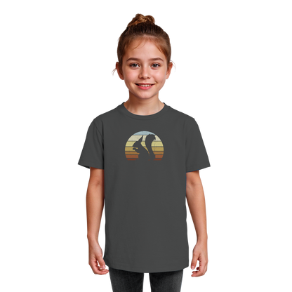 Retro Eichhörnchen Silhouette - Kids Organic Shirt
