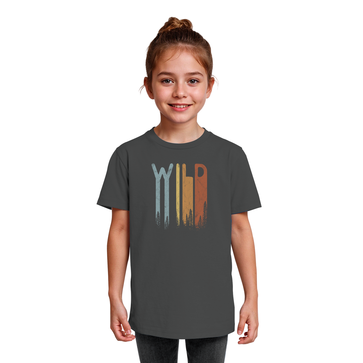 Wild Retro Schriftzug - Kids Organic Shirt