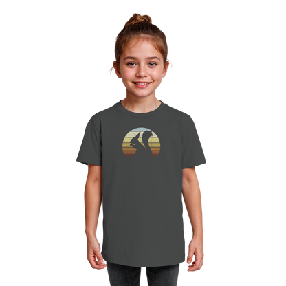 Retro Eichhörnchen Silhouette - Kids Organic Shirt
