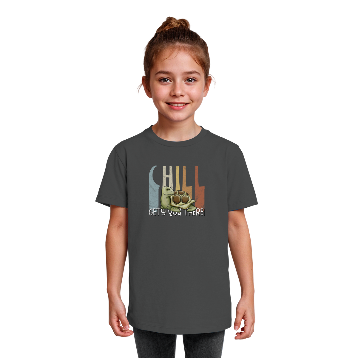Gechillt gemütliche Schildkröte - Kids Organic Shirt