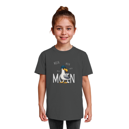 Moin Moin Lässige Hipster Möwe  - Kids Organic Shirt
