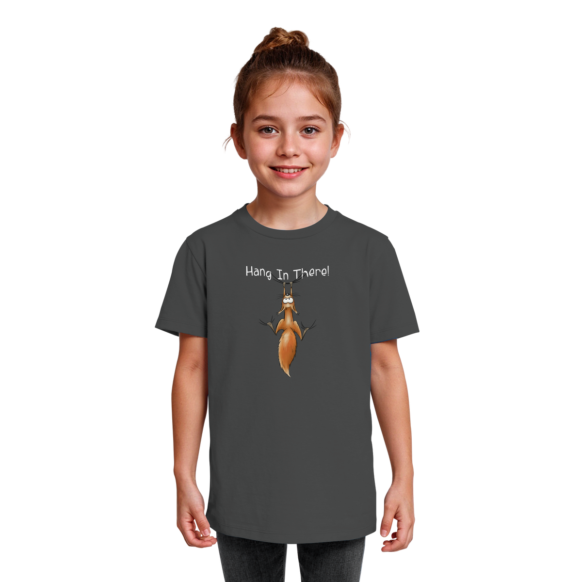 Hang In There | Lässiges Eichhörnchen - Kids Organic Shirt