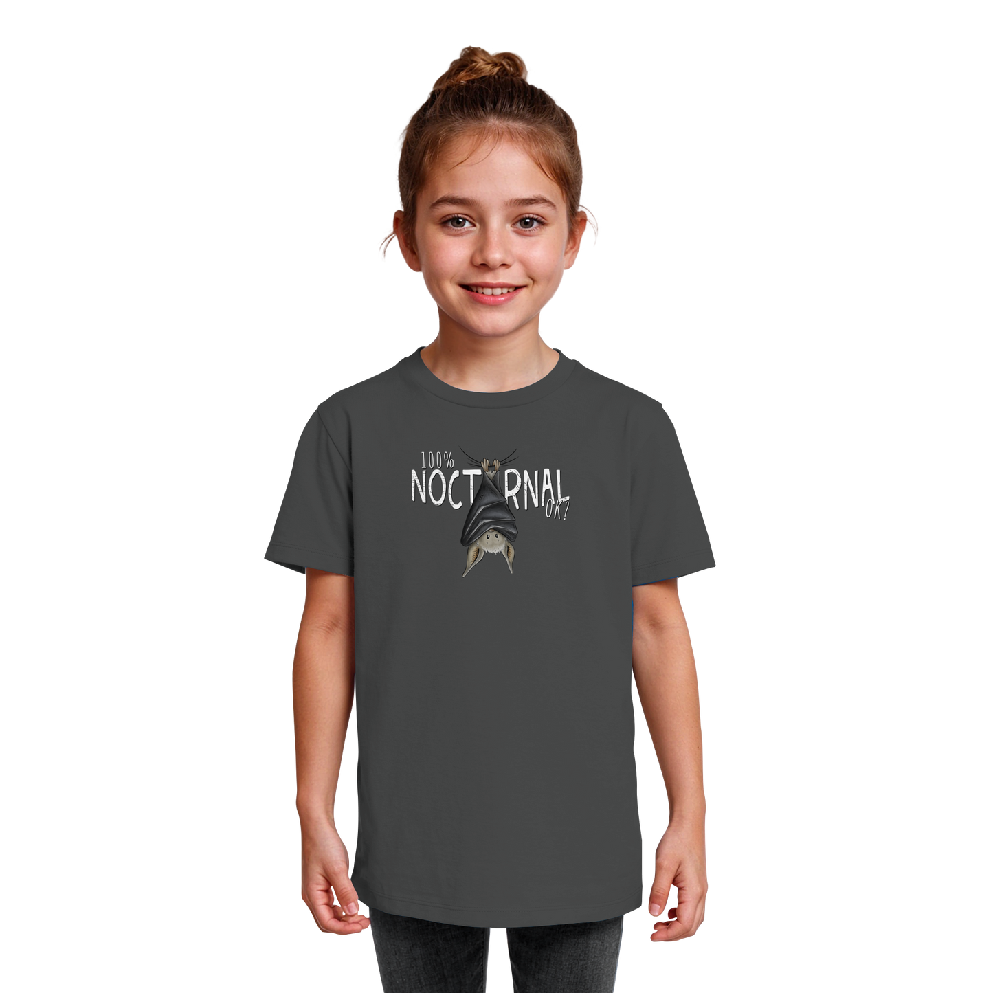 100% nachtaktive Fledermaus - Kids Organic Shirt