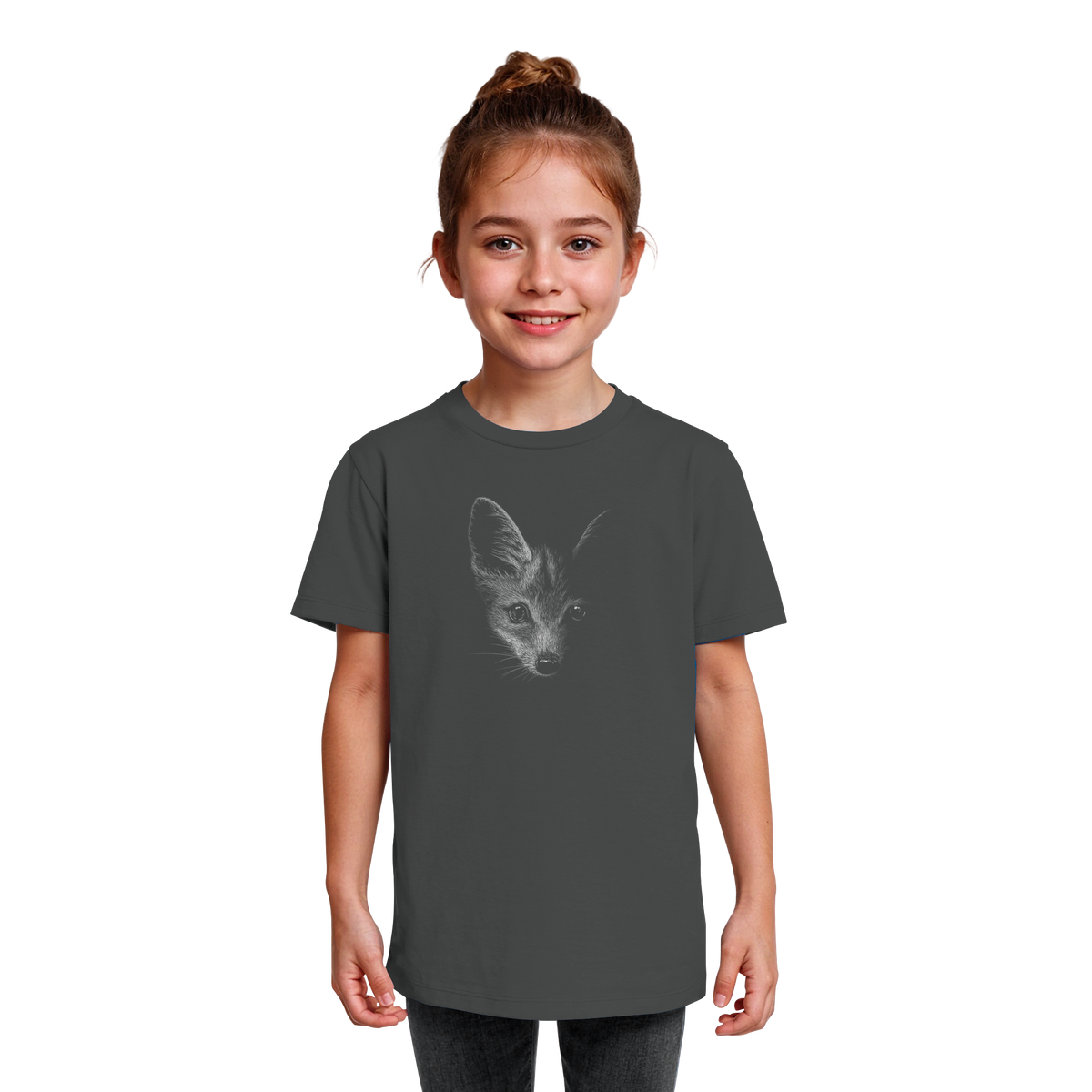 Fuchs Kritzelkunst Illustration - Kids Organic Shirt
