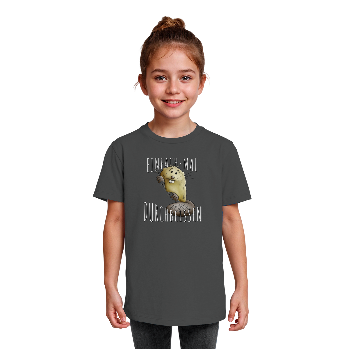Einfach mal Durchbeissen Biber - Kids Organic Shirt