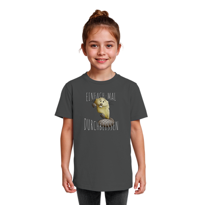 Einfach mal Durchbeissen Biber - Kids Organic Shirt