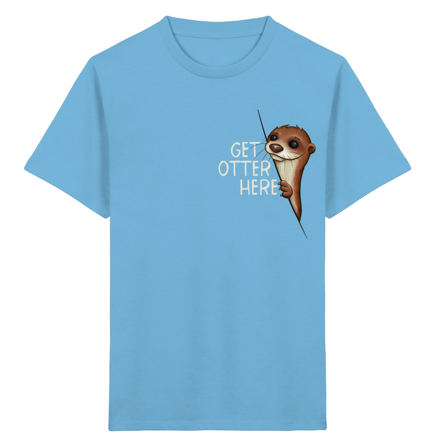 Get Otter Here | Lustiger Otter Kalauer - Kids Organic Shirt