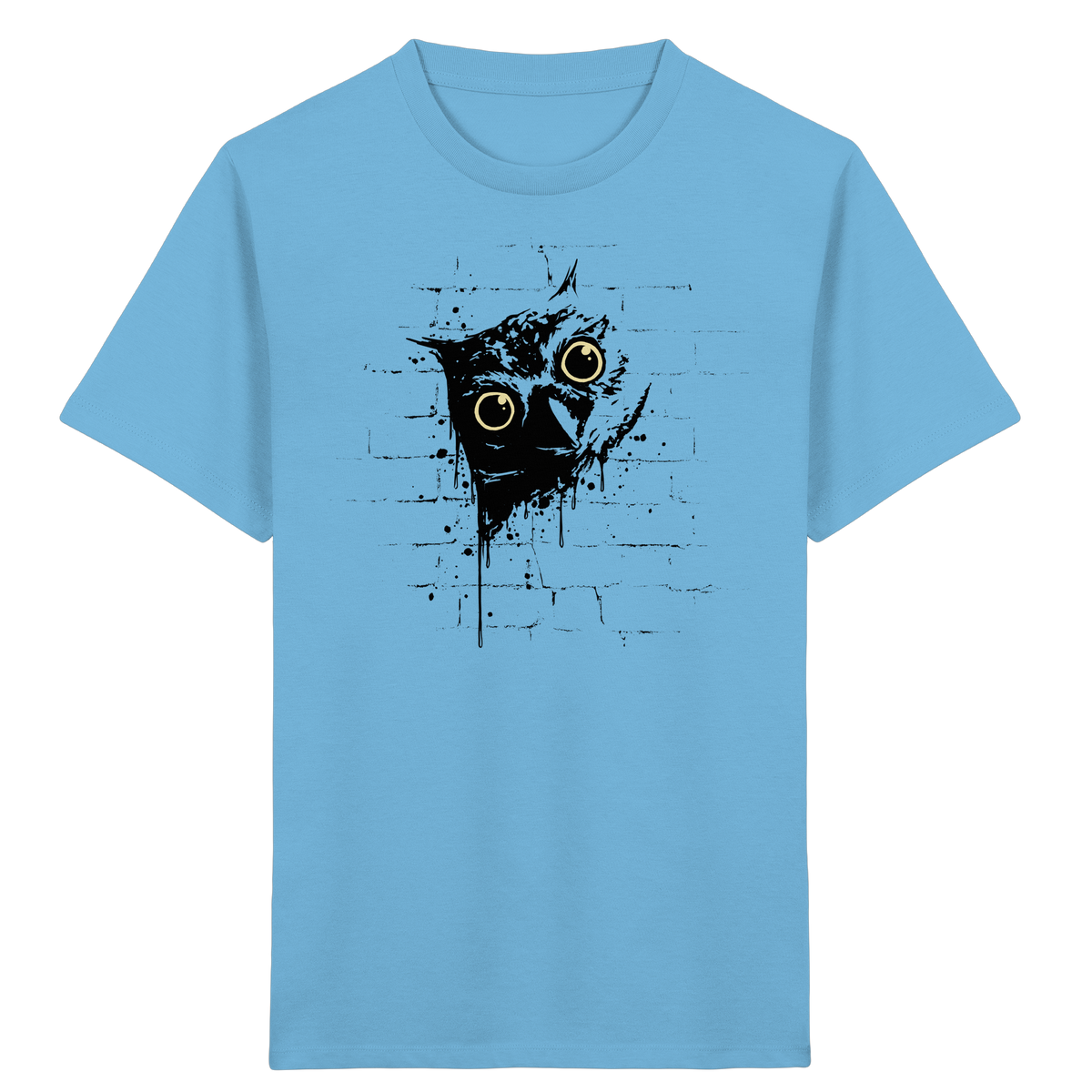 Lässige Street Art Eule - Kids Organic Shirt
