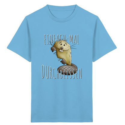 Einfach mal Durchbeissen Biber - Kids Organic Shirt
