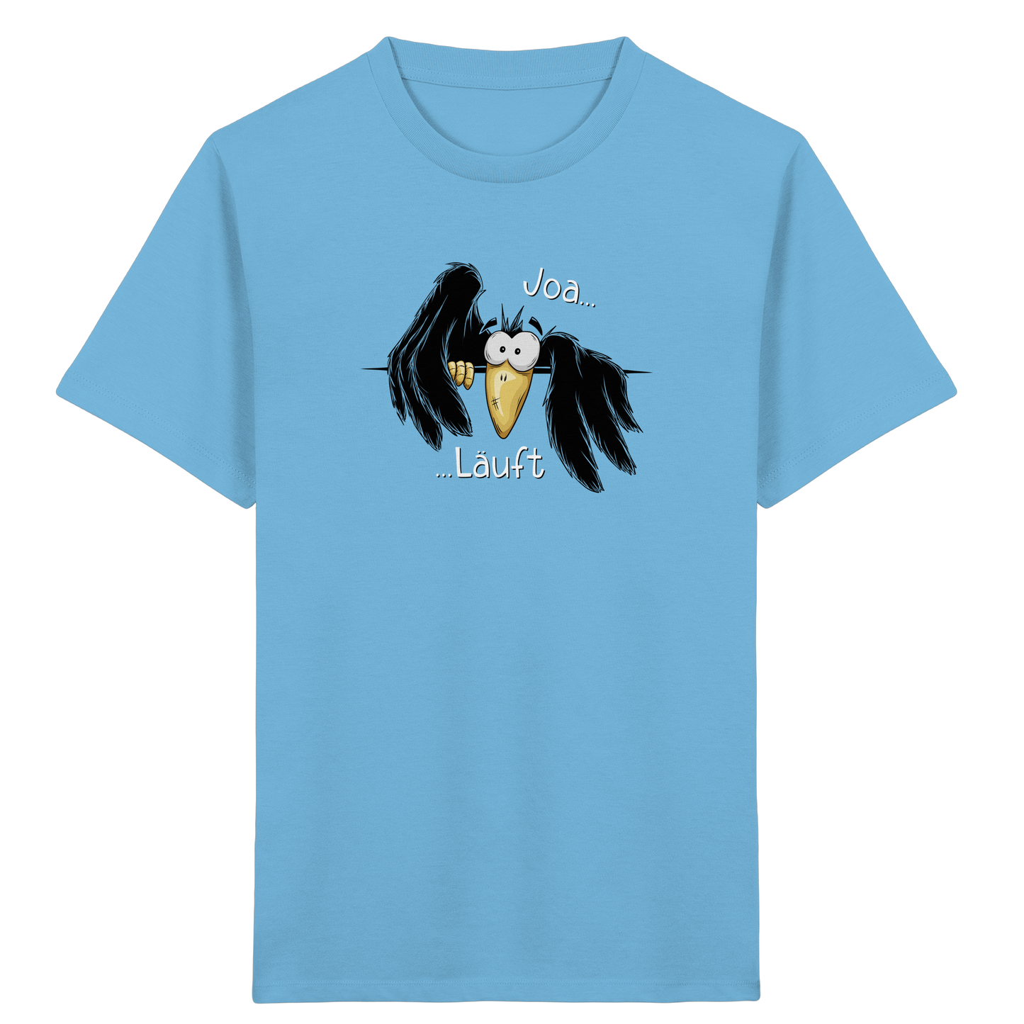 Joa Läuft Krähe gechillter Rabe - Kids Organic Shirt