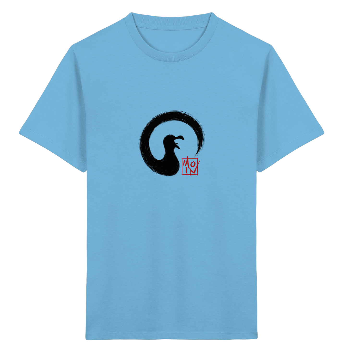 Moin kreischende japanische Enso Möwe - Kids Organic Shirt