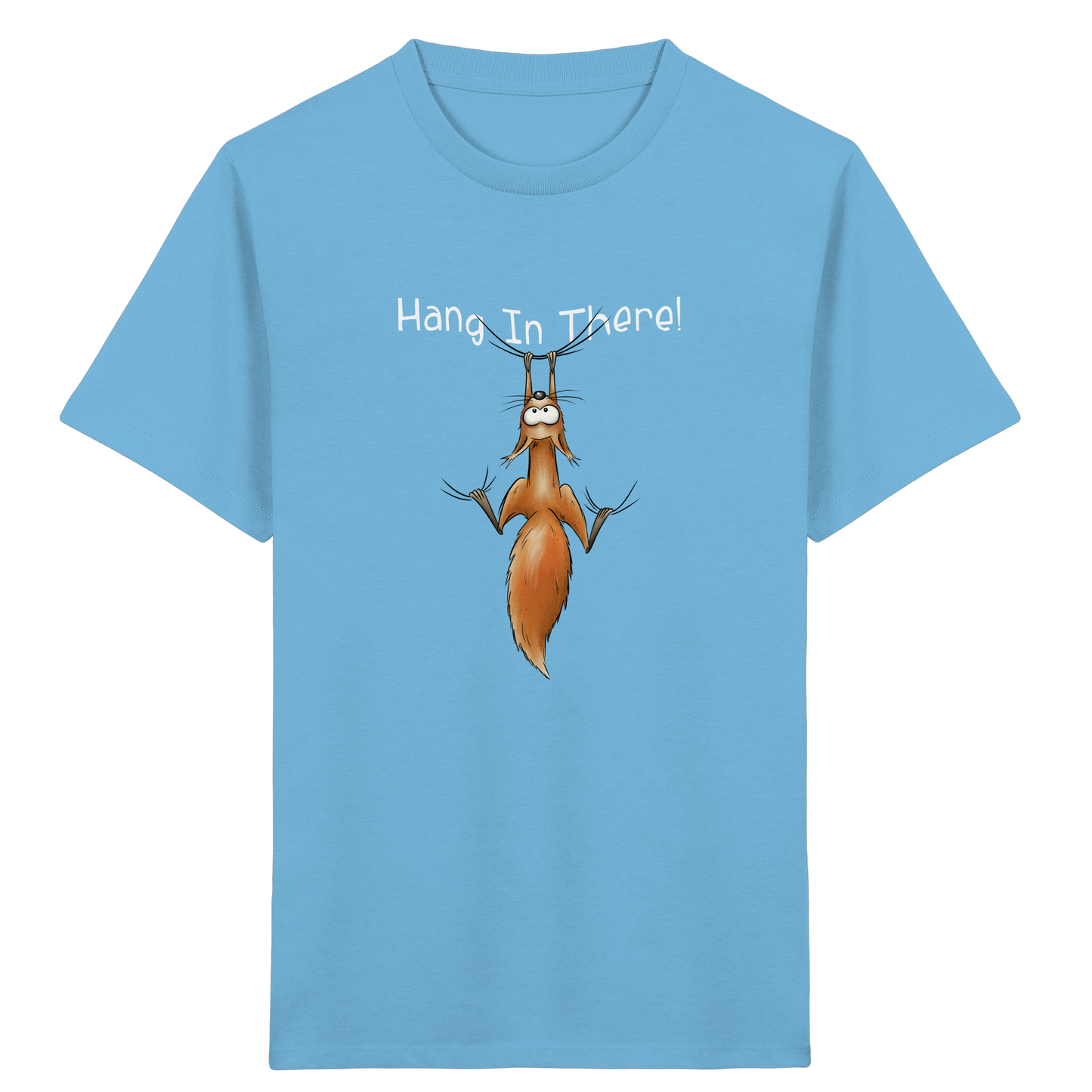 Hang In There | Lässiges Eichhörnchen - Kids Organic Shirt