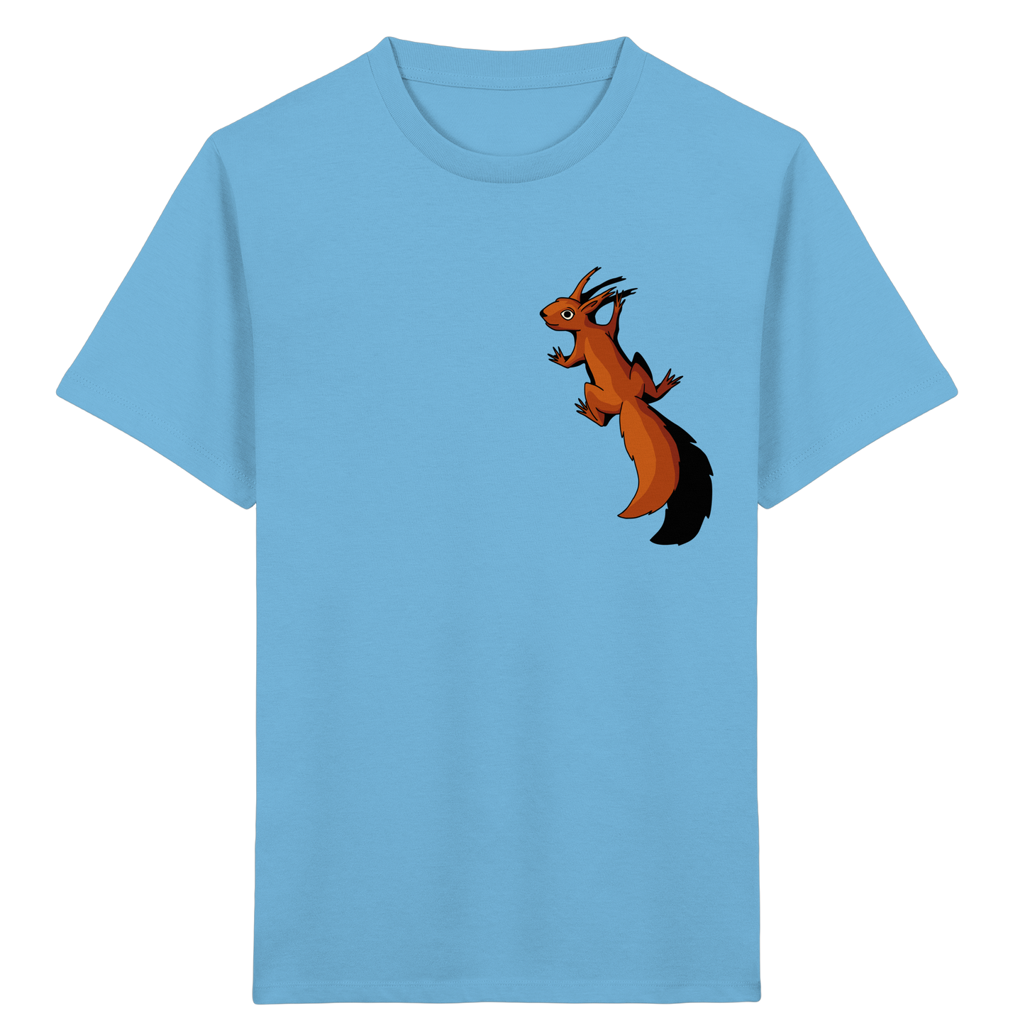 Süßes Eichhörnchen klettert - Kids Organic Shirt