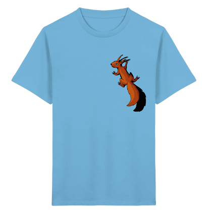 Süßes Eichhörnchen klettert - Kids Organic Shirt