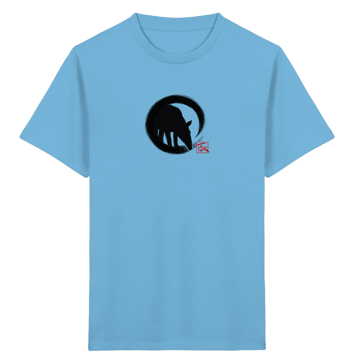 Zen Tapir im japanischen Enso Kreis - Kids Organic Shirt