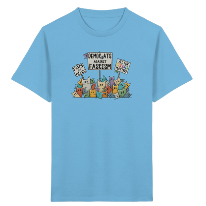 Demo-Katzen gegen Faschismus und für Vielfalt - Kids Organic Shirt