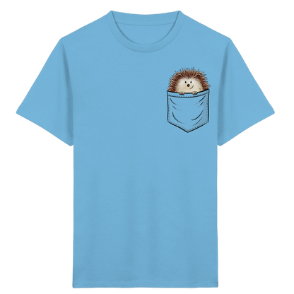 Lustiger Igel in Deiner Brust-Tasche - Kids Organic Shirt
