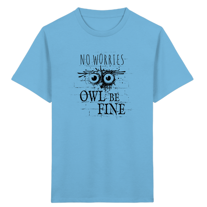 Owl Be Fine Street Art Eule - Kids Organic Shirt